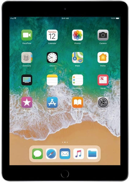 iPad 9.7 (2018) 32GB - Space Gray - (Wi - Fi + GSM/CDMA + LTE) - Fair